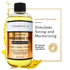 Cosmetasa Anti-Cellulite Firming Moisturizing Massage Oil - New 8.8oz