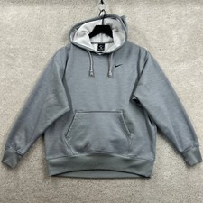 Nike Hoodie Adult Size XS Gray Long Sleeve Pockets Dri-Fit Pullover