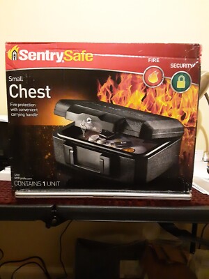SentrySafe 1200 Fireproof Box with Key Lock - Black