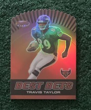 TRAVIS TAYLOR - 2000 BOWMAN'S BEST - BEST BETS INSERT ROOKIE CARD # B7 - RAVENS. rookie card picture