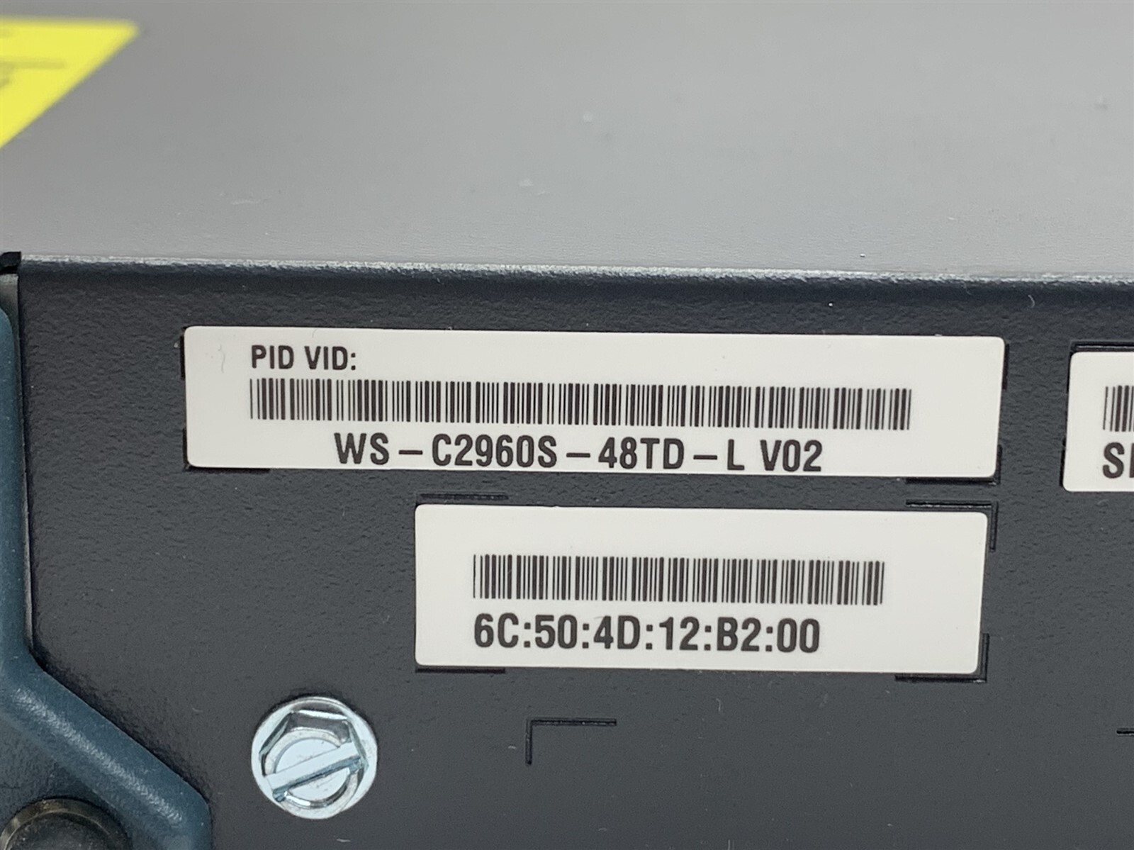Cisco 2960-S 10G WS-C2960S-48TD-L V02 48-Port Managed Gigabit Network Switch