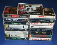 19 RAP HIP HOP Cassette Lot PUBLIC ENEMY RUN DMC FAT BOYS N.W.A