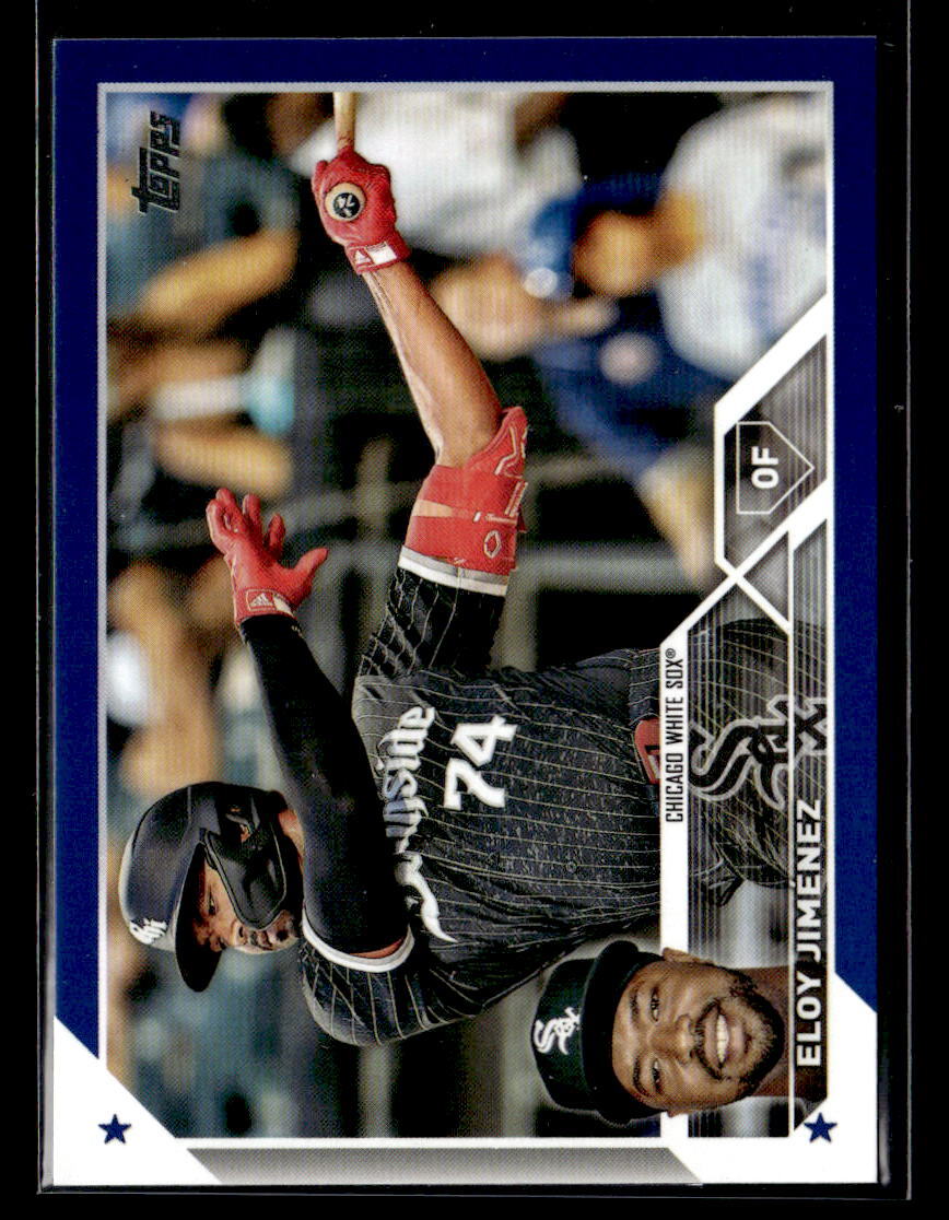 HIGHLIGHT ヤンヨソプ  カード Eloy Jimenez - 2023 Topps Royal Blue #537 Chicago White Sox | eBay