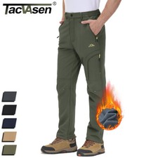 Men's Winter Pants Fleece Lined Waterproof Pants Insulated Hiking Ski Work Pants