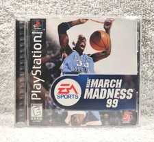 NCAA March Madness 99 - (PS1, 1998) *CIB w/Reg Card* NM* Black Label* FREE SHIP!