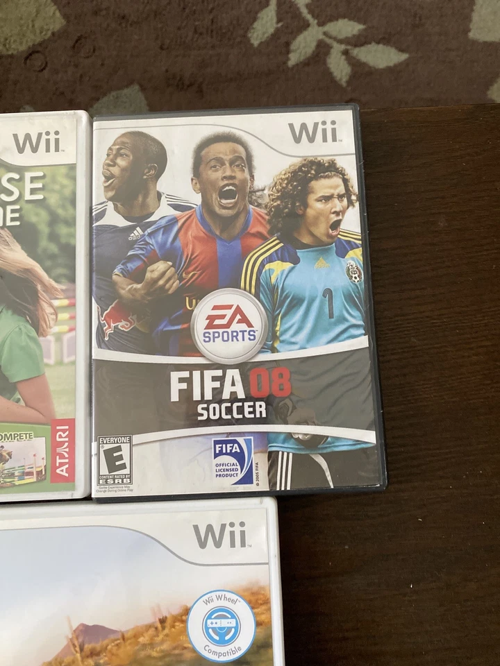 Lote De 5 Juegos Nintendo Wii - FIFA 08, Jeep, Code Lyoko, My Horse&me, Outdoor Cha Foto 3 de 4