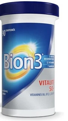 ‎BION Complément alimentaire Bion 3 Senior 50+ vitalité 90 Comprimés