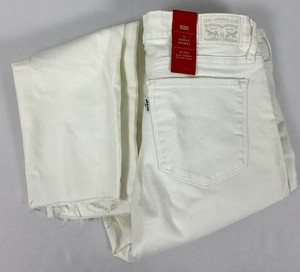 Nuevo LEVI'S 711 jeans ajustados en el tobillo para mujer Talla 30 mediados  de subida Blanco nuevo con etiquetas | eBay