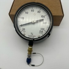 Ashcroft Duragauge Pressure Gauge Bronze Tube Brass Socket 0-150 Psi Nice Shape