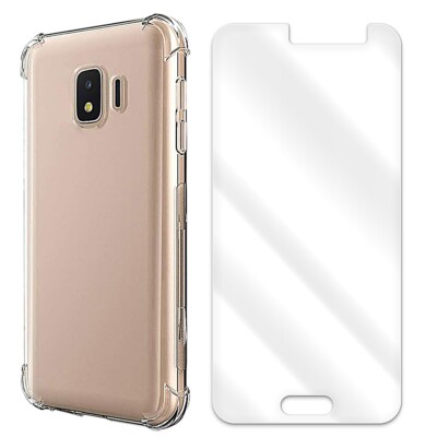 For Samsung Galaxy J2 2019 J260T1 9H Ultra-Thin Clear Screen Protector+TPU Case