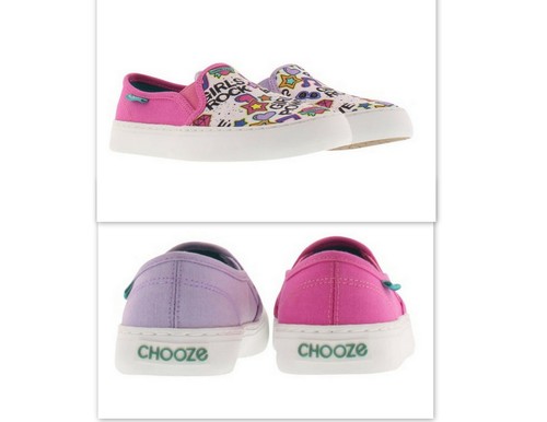 New CHOOZE Move motion supergirl sneakers girl, youth size 1 n12 - Picture 2 of 2