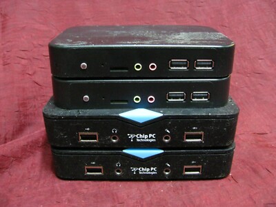 LOT of 4 Chip PC Technologies Thin Client PC computer LXD8941/LXD9322W/LXD10322W