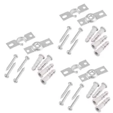 3 Packages- Universal Inside Mount Roller Shade Brackets, NIP, 1007 478 433