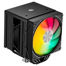 CPU Cooler Air, Dual Tower ARGB CPU Cooler with 120mm PWM Fan, 6 Black ARGB