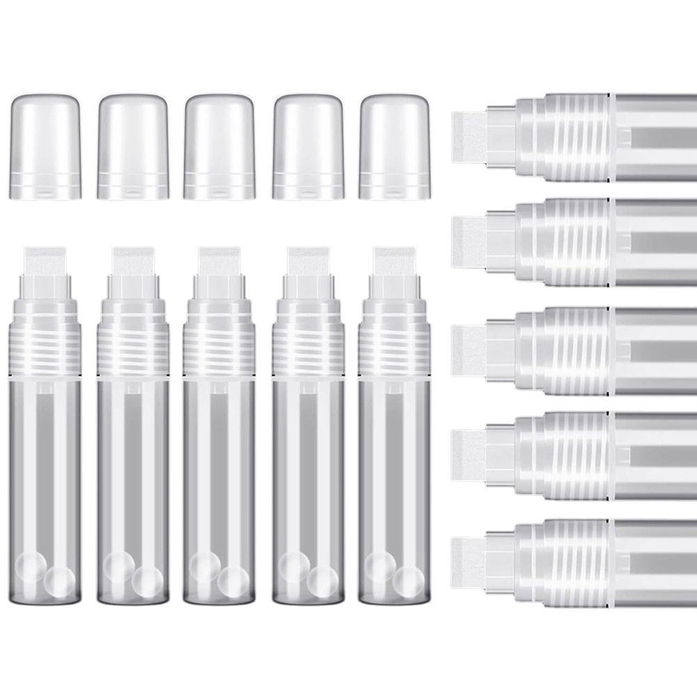 10 Pack Paint Pens 15 mm White Empty Acrylic Permanent Marker Clear Acrylic8143