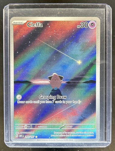 2023 Pokemon SV Obsidian Flames Cleffa Illustration Rare #202/197