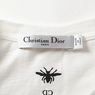 DIOR トップス Christian Dior Cotton & linen T-shirt XL Ladies' White