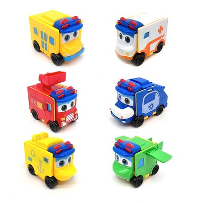 GoGoBus Transformable Toy Gordon Reverse Deformabl Ambulance Vehicle Model Toy