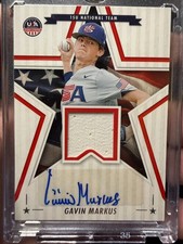 2025 Panini Stars & Stripes USA 15U Team Auto Relic Gavin Markus