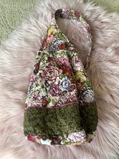Stitch Up Floral Shoulder Bag By Yasuko Monroe Made In USA 15x9x5”