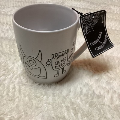 Cobwebs & Cauldron Halloween Coffee Mug Trick Or Treating Theme Grift Mug