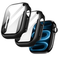 JETech Case with Screen Protector for Apple Watch Series 12 42mm/46mm, Hard PC