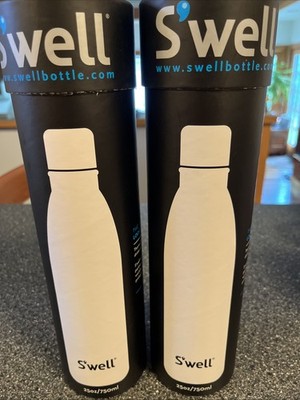 TWO Swell 25oz Stainless Steel Insulated Water Bottles Turquoise Hot Cold NWT!