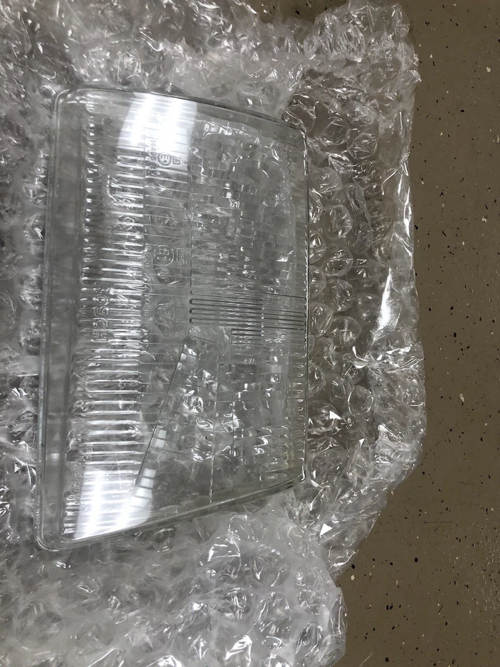 Par de lentes de cristal de faros Bosch Euro R107 280SL 350SL 500SL para Mercedes Benz Foto 3 de 4