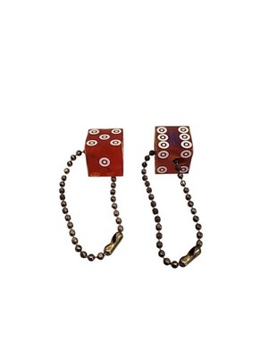 Vintage Harolds Reno Casino Dice Matching Set Two Vintage Souvenir Red Keychains