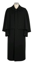 Men  s Black Clergy Cassock with Shoulder Cape  Catholic Priest Robe