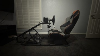 Fanatec Adjustable Racing Simulator wheel with Seat and Pedals for Console & pc