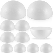 10 Pack Half Foam Balls 3 4 6 Inch Polystyrene Half Round Floral DIY Crafts Deco