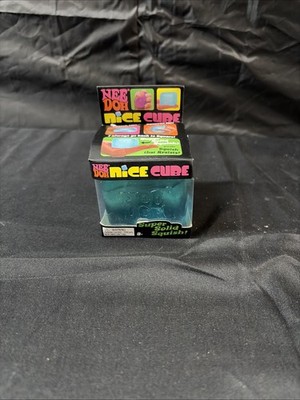Nee Doh Nice Cube - Super Solid Squish! (Blue) - Brand New/Factory Sealed!