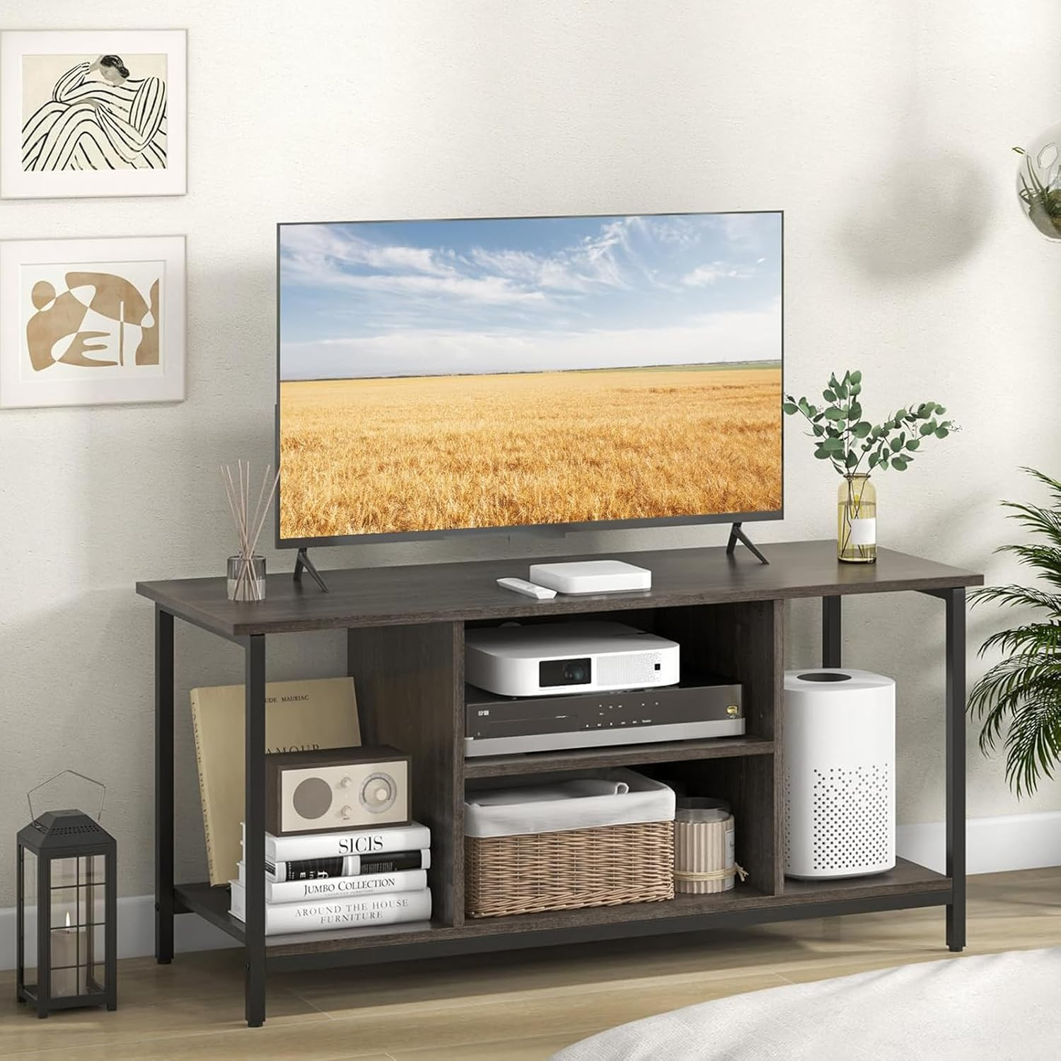 With Charging Station, Usb Ports & Adjustable Shelf