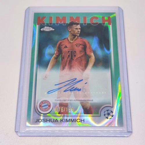 2024-25 Topps Chrome UEFA Club Competitions Auto Aqua JOSHUA KIMMICH /199!!