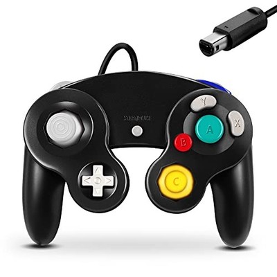 FIOTOK GameCube Controller Classic Wired for Nintendo Wii Black