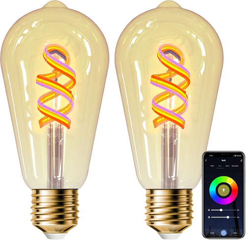 Set Di 3 Lampadine Vintage Edison E27 | Modello BT75 A Filamento | Luce Calda E Design Retro Per Lampadari