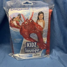 Inflatable Pool Float Lobster SunSplash Kidz Lounge NEW 4+ 24" X 33"