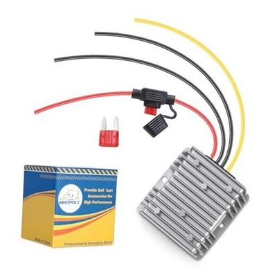 Golf Cart Voltage Converter with a Spare Fuse, 36V/48V to 12V DC Voltage