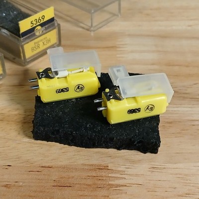 2 x 1960's Electro-Voice 5369 Cartridge Stylus NOS #049 EV RARE YELLOW