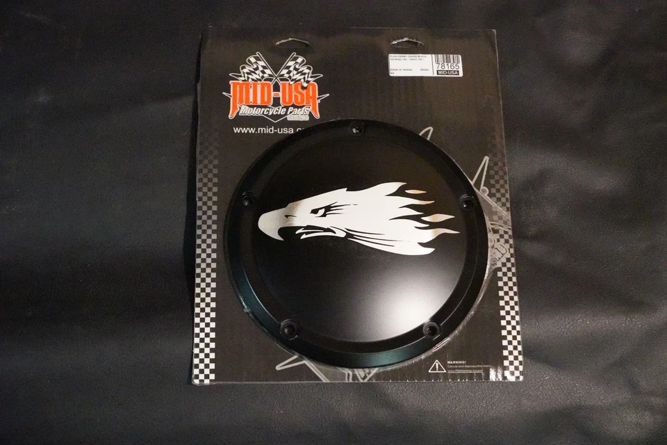 Eagle 光滑黑色主离合器德比保护套 16+ Harley FLHT Touring 78165 — 第 2/3 张图片