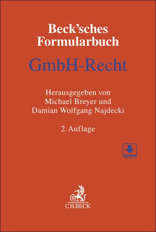 Beck'sches Formularbuch GmbH-Recht Damian Wolfgang Najdecki