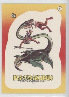 1988 Topps Dinosaurs Attack! Stickers Plesiosaurus #6 1p8