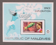 MayfairStamps Maldives John F Kennedy Apollo Project Souvenir Sheet aaz_24623