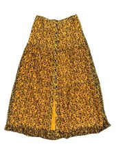 ASOS Tiered Ruffle Maxi Skirt Womens 8 Golden Yellow Preppy Country Heritage