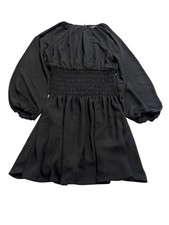 Madewell Bubble-Sleeve Smocked Mini Dress