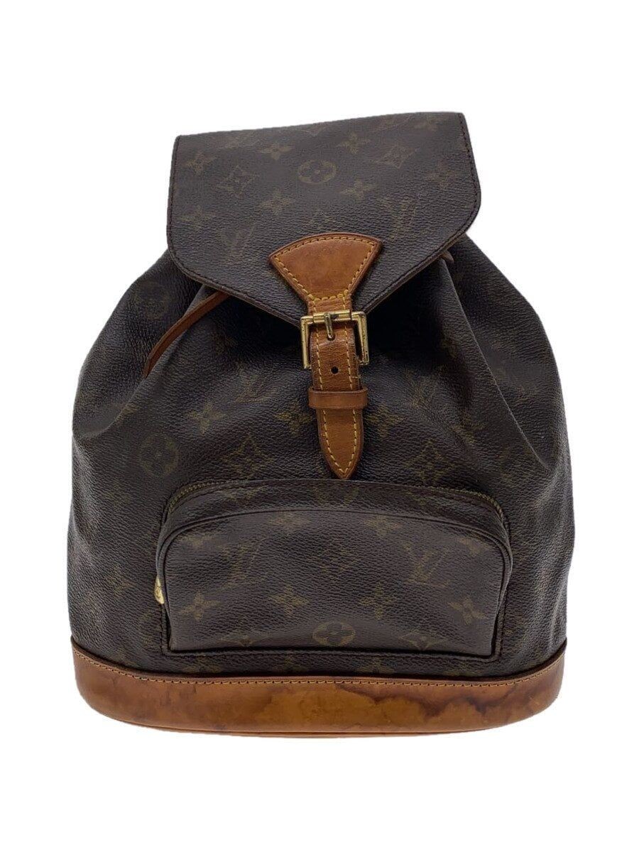 LOUIS VUITTON Monogram Montsouris MM Backpack in Brown PVC BRW Pre-Owned