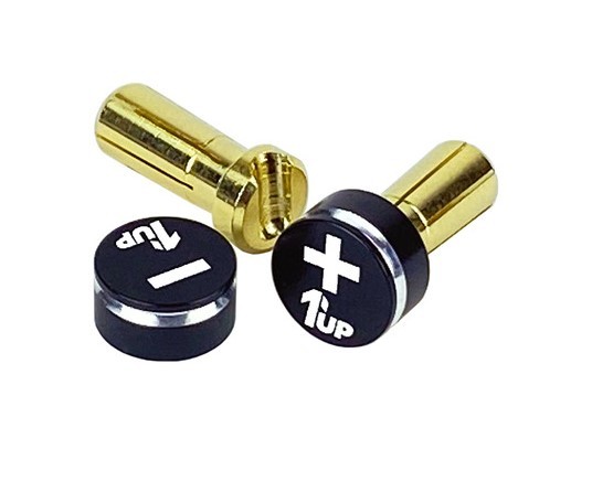1Up Racing 190412 - LowPro Grips w/ 5mm Bullets, Stealth