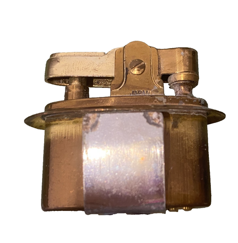 Royal Sealy Japan Three Graces Table Lighter White Gold Relief Vintage MCM NOS - Picture 9 of 14