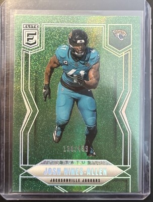2025 Panini Donruss Elite - Josh Hines-Allen #64 Teal Matrix /499
